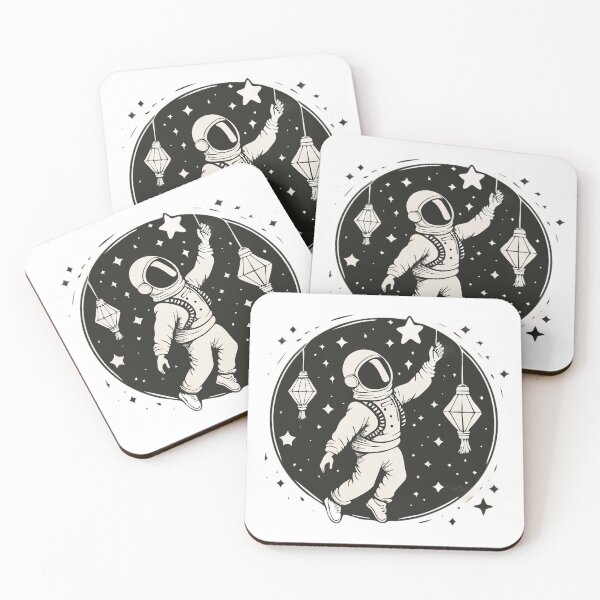 Item preview, Astronaut Hanging Lantern in the Stars – Celestial Light Bearer designed and sold by DREAMCHSER.