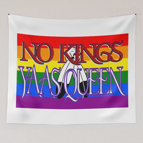 Item preview, No Kings Yaas Queen – Two-Spirit Pride Typography Design designed and sold by aadventures.