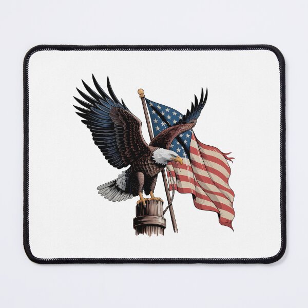 Item preview, An Eagle Perched Beside A Flag designed and sold by Joseph Hail.