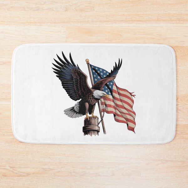 Item preview, An Eagle Perched Beside A Flag  designed and sold by Joseph Hail.