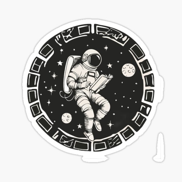 Item preview, Astronaut Reading in Space – Cosmic Book Lover designed and sold by DREAMCHSER.