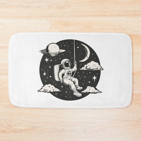 Item preview, Astronaut on a Swing in Space – Dreamy Cosmic Escape designed and sold by DREAMCHSER.