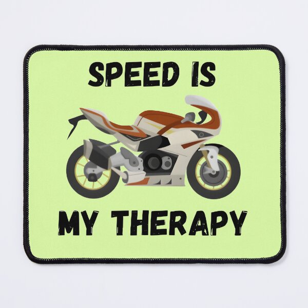 Item preview, Speed Is My Therapy – Bold Racing Quote for Adrenaline Junkies & Speed Lovers designed and sold by Style-Sense.