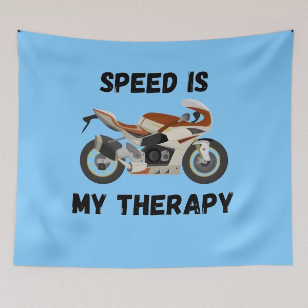Item preview, Speed Is My Therapy – Bold Racing Quote for Adrenaline Junkies & Speed Lovers designed and sold by Style-Sense.