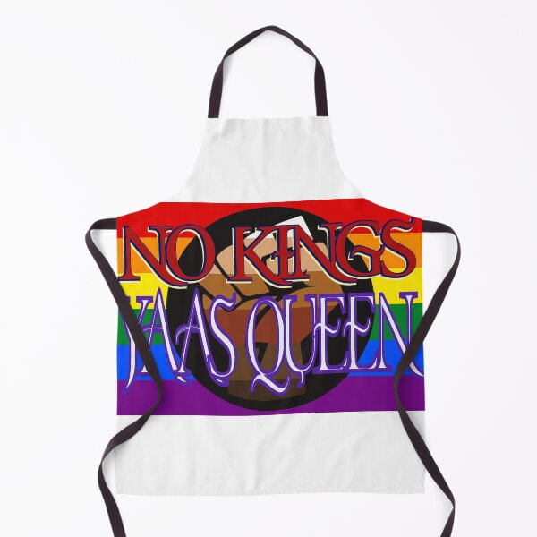 Item preview, No Kings Yaas Queen – Rainbow Pride & Solidarity Fist Typography Design designed and sold by aadventures.