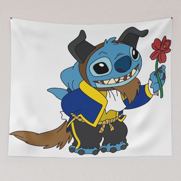 Item preview, Stitch as the Beast – Enchanted Crossover designed and sold by marketkmarket.