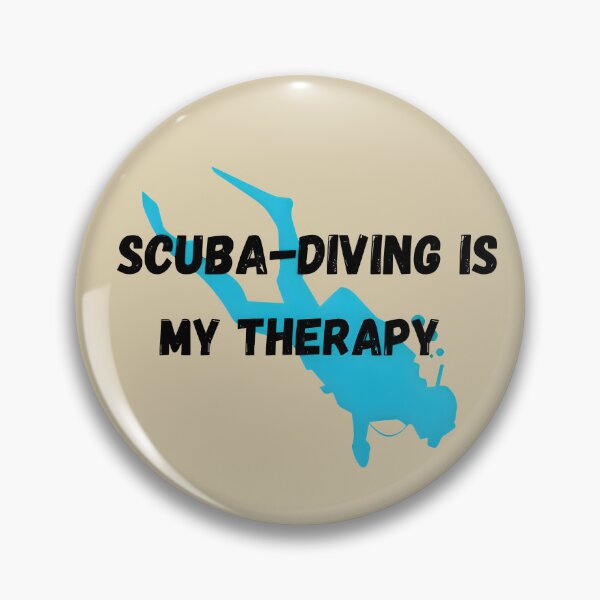 Item preview, Scuba Diving Is My Therapy – Ocean Adventure Quote for Divers & Sea Lovers designed and sold by Style-Sense.