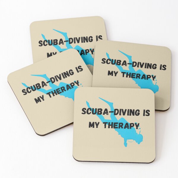 Item preview, Scuba Diving Is My Therapy – Ocean Adventure Quote for Divers & Sea Lovers designed and sold by Style-Sense.