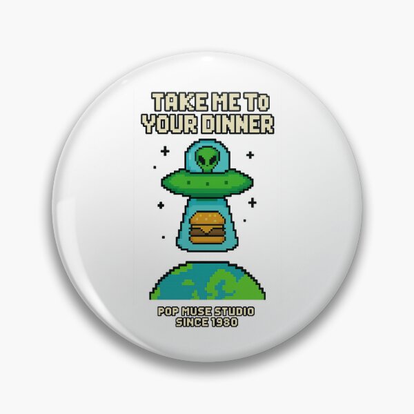 Item preview, Take Me to Your Dinner – Alien Burger Pixel Art designed and sold by giant_ani.