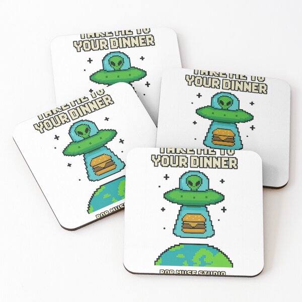 Item preview, Take Me to Your Dinner – Alien Burger Pixel Art designed and sold by giant_ani.