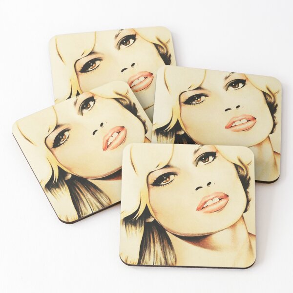 Item preview, Brigette Bardot Portrait Watercolor Art designed and sold by Vicky021.