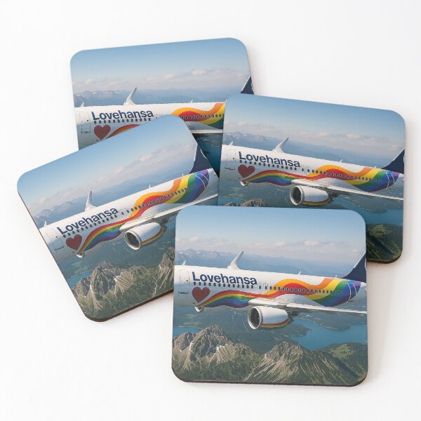 Item preview, Lufthansa A320neo Lovehansa Over the Bavarian Alps designed and sold by Skyframe Aviation.