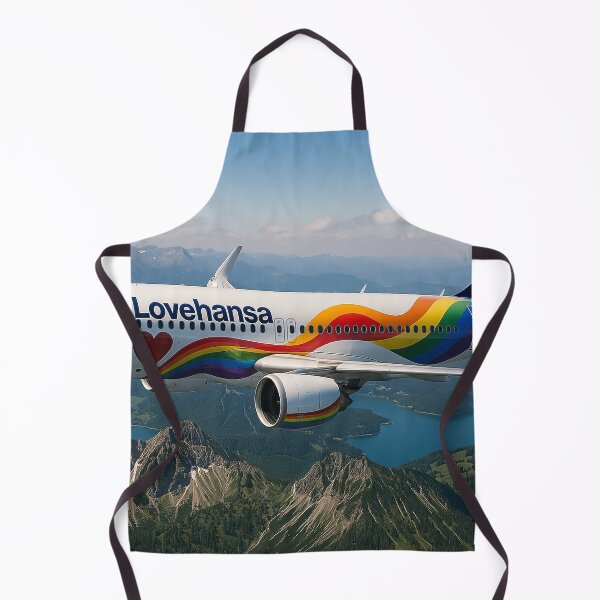 Item preview, Lufthansa A320neo Lovehansa Over the Bavarian Alps designed and sold by Skyframe Aviation.