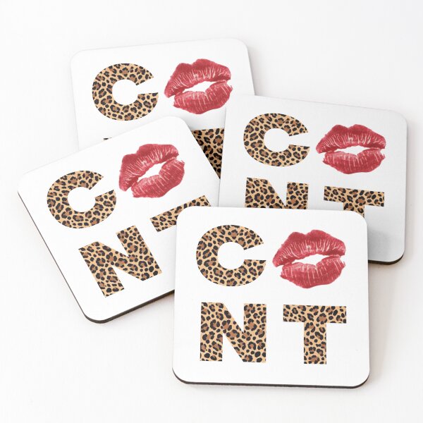 Item preview, cunt cheetah print kiss mark cunty slay  designed and sold by Kyna Arts.