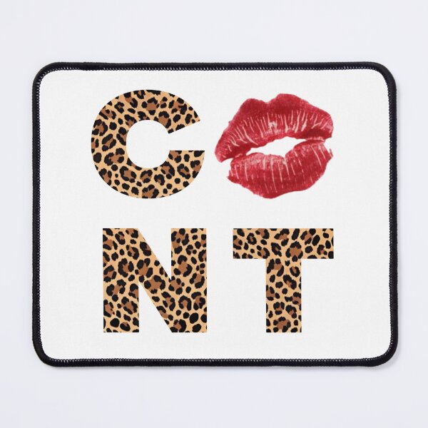 Item preview, cunt cheetah print kiss mark cunty slay  designed and sold by Kyna Arts.