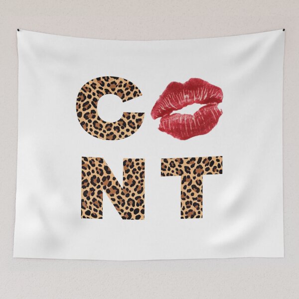Item preview, cunt cheetah print kiss mark cunty slay  designed and sold by Kyna Arts.