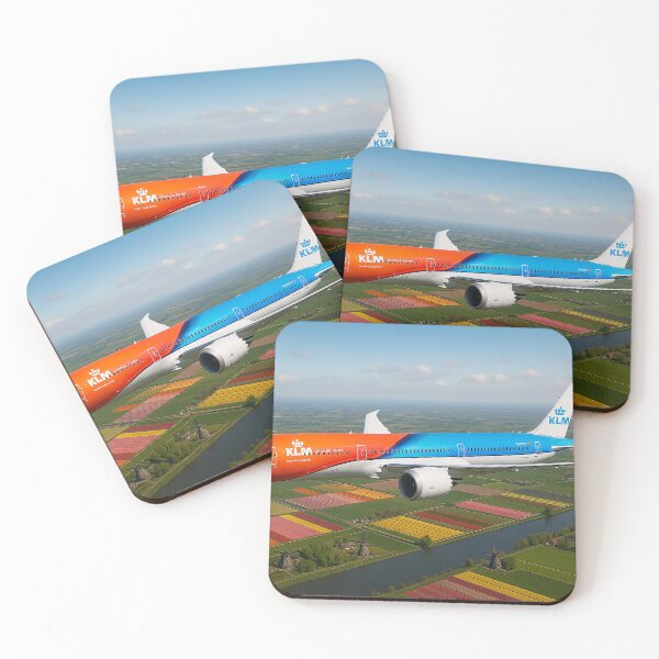Item preview, KLM 787 Orange Pride Over Dutch Tulip Fields designed and sold by Skyframe Aviation.