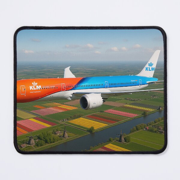 Item preview, KLM 787 Orange Pride Over Dutch Tulip Fields designed and sold by Skyframe Aviation.