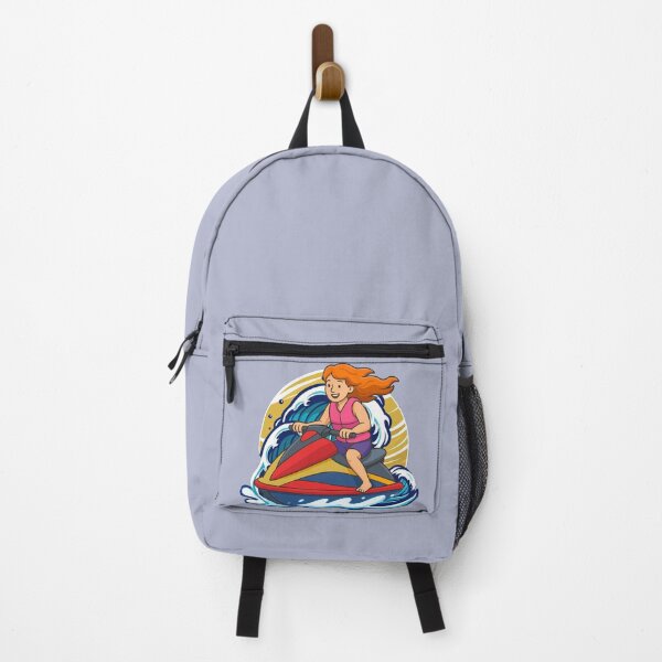Item preview, Girl on Jet Ski Adventure Design – Fun Water Sports Art with Summer Vibes designed and sold by ArtsyExplorer.