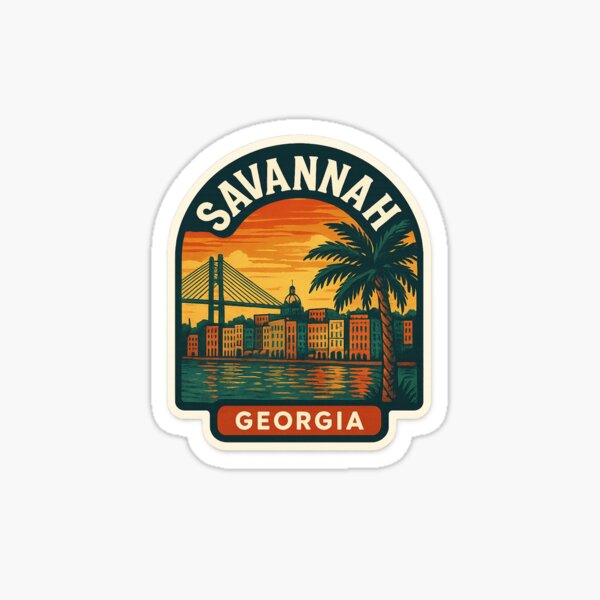 Item preview, Savannah Georgia Retro Travel  designed and sold by Grant-Works.