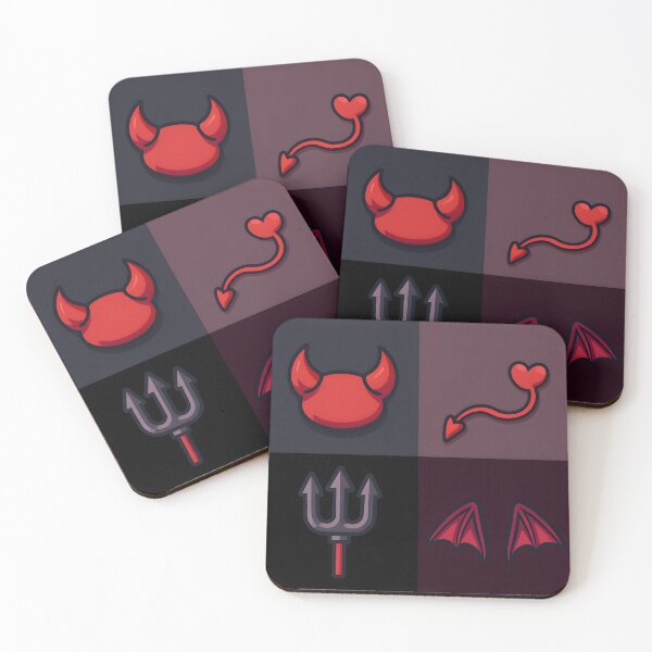 Item preview, Cute Devil Aesthetic Sticker – Horns, Trident, Tail & Bat Wings Gothic Vector Design designed and sold by FestivityFinds.