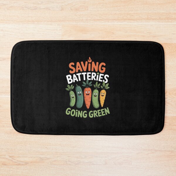 Item preview, Saving Batteries Going Green designed and sold by HeadTurningArt.