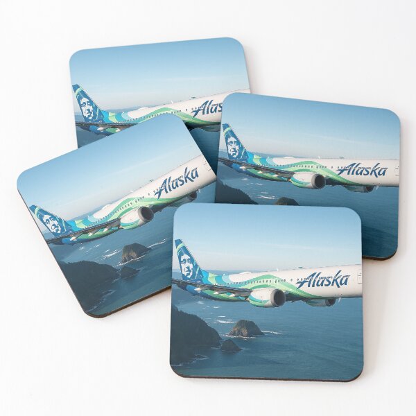 Item preview, Alaska Airlines 737 MAX 9 in Our Commitment Livery Over the Paci designed and sold by Skyframe Aviation.