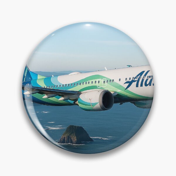 Item preview, Alaska Airlines 737 MAX 9 in Our Commitment Livery Over the Paci designed and sold by Skyframe Aviation.