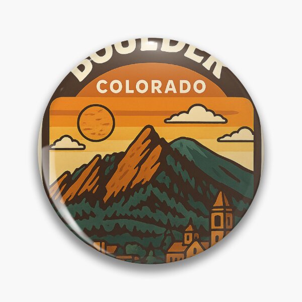 Item preview, Boulder Colorado Sunset Flatirons Vintage designed and sold by Grant-Works.