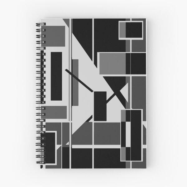 Item preview, Gray Charcoal Black Geometric Abstract Labyrinth designed and sold by ElasticPixels.