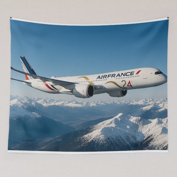 Item preview, Air France A350 in Paris 2024 Livery Above the Alps designed and sold by Skyframe Aviation.