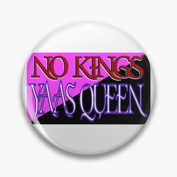 Artikelvorschau, Keine Könige, Yaas Queen – Queer Anarchy Flag Protest Typografie entworfen und verkauft von aadventures.