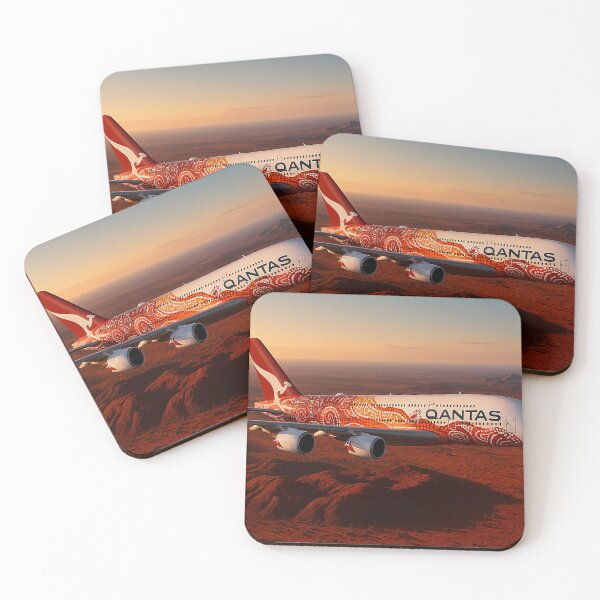 Item preview, Qantas A380 in Yam Dreaming Livery Over the Outback designed and sold by Skyframe Aviation.