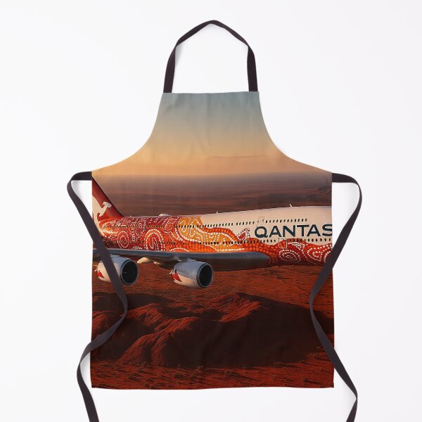 Item preview, Qantas A380 in Yam Dreaming Livery Over the Outback designed and sold by Skyframe Aviation.