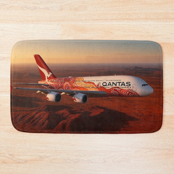 Item preview, Qantas A380 in Yam Dreaming Livery Over the Outback designed and sold by Skyframe Aviation.