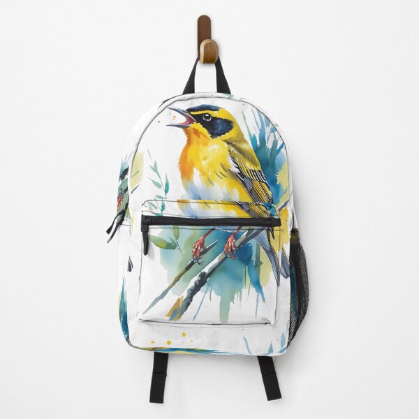 Item preview, Watercolor Songbird – Colorful Nature Art Design designed and sold by The-Daily-Drape.