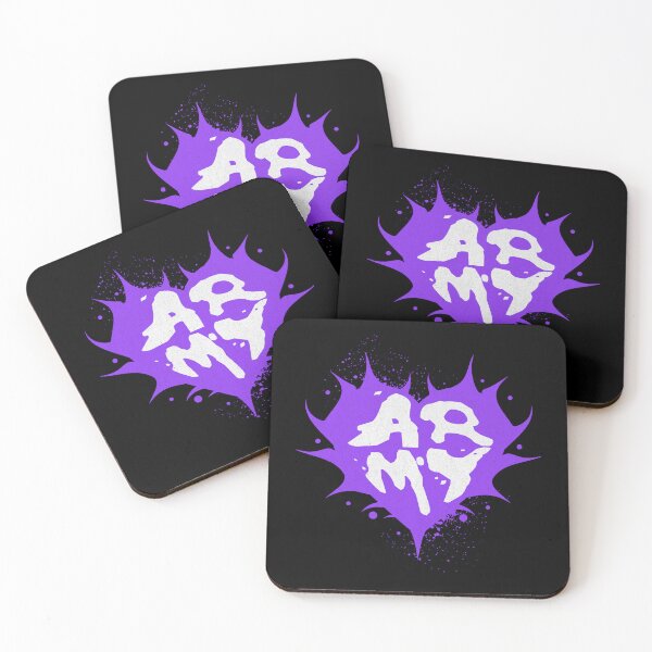Item preview, Army BTS bangtan heart grunge army purple Morcaworks designed and sold by Morcawork.