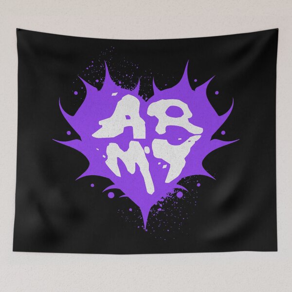 Item preview, Army BTS bangtan heart grunge army purple Morcaworks designed and sold by Morcawork.