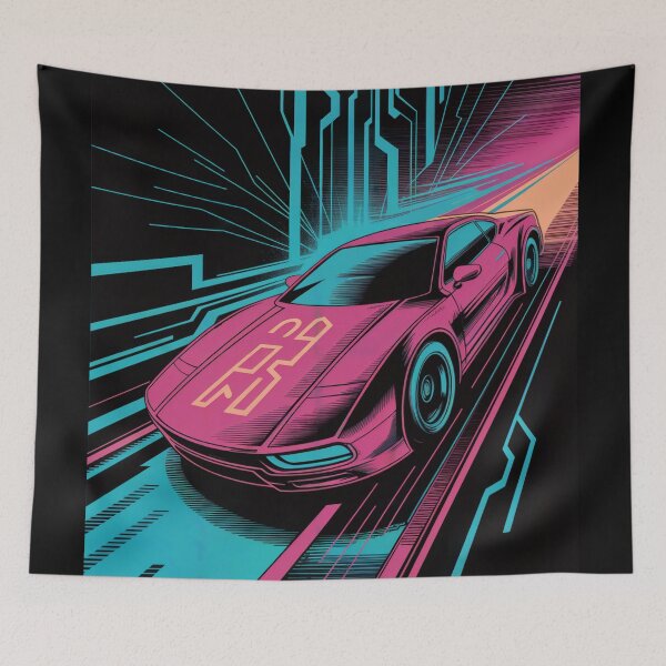 Item preview, Cyber Racer Speed Lines designed and sold by ShadowAndSlate.