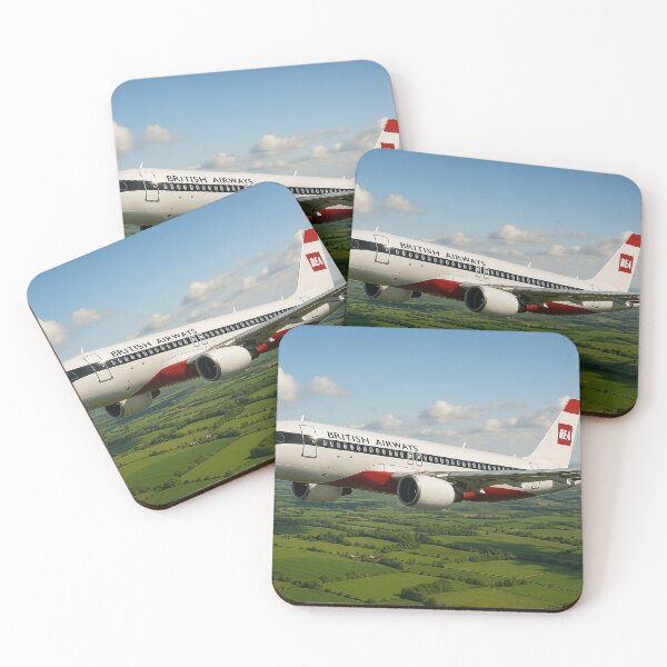 Item preview, British Airways A320neo in BEA Retro Livery Over England designed and sold by Skyframe Aviation.