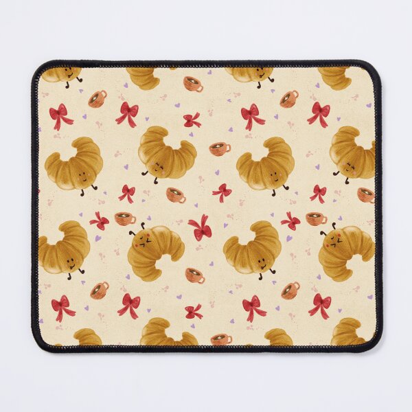 Item preview, Hand Drawn Cute Croissants designed and sold by artsbyadriii.
