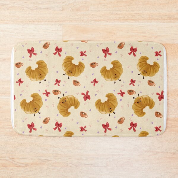 Item preview, Hand Drawn Cute Croissants designed and sold by artsbyadriii.