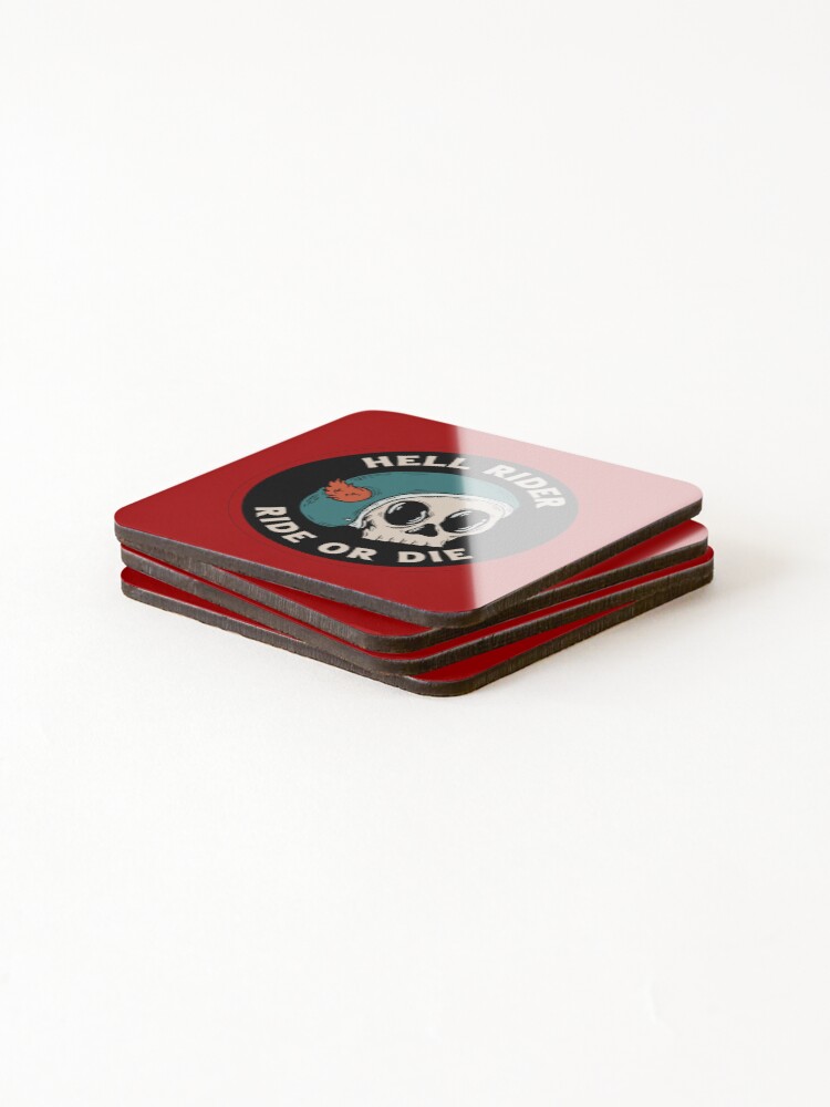 Thumbnail 4 of 5, Coasters (Set of 4), HELL RIDER designed and sold by TEOSEF.
