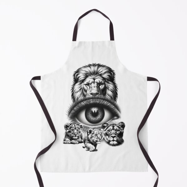 Item preview, Lion Lioness and cubs eye designed and sold by Maria Pit.