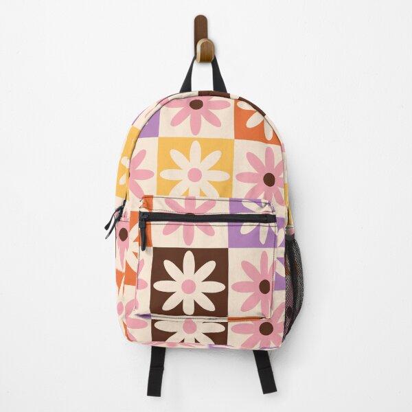 Item preview, Retro fun flower field designed and sold by nacaca M.