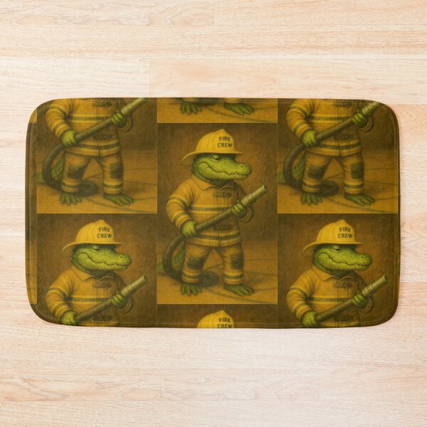 Item preview, Firefighting Crocodile Hero designed and sold by Animalistics.