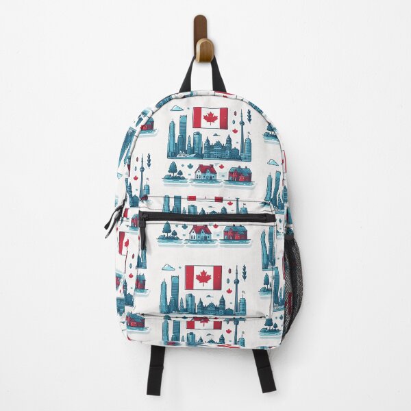 Item preview, Bay & Front Canada Minimalist Watercolor Cityscape Sticker, designed and sold by PaintMeWorld.