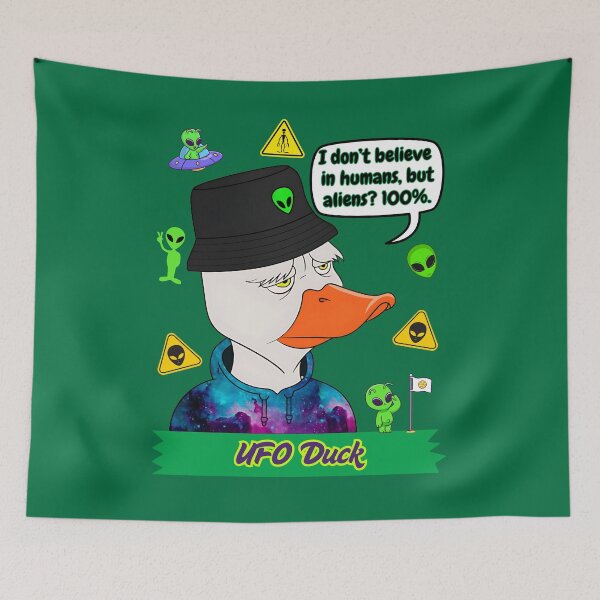 Item preview, UFO Duck designed and sold by Dull Duck Store.