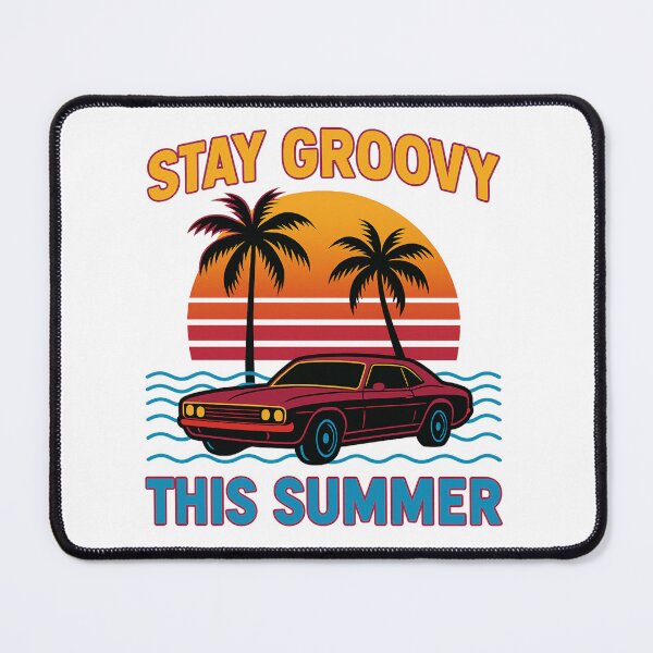 Item preview, Bring on the retro vibes and sunshine with this “Stay Groovy This Summer” designed and sold by Gayan-Art.
