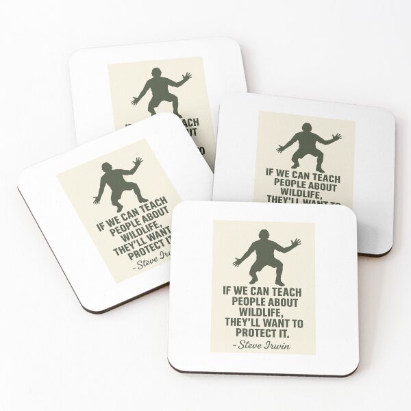 Item preview, Steve Irwin Wildlife Conservation Quote – Silhouette Design designed and sold by Scales and Tails .